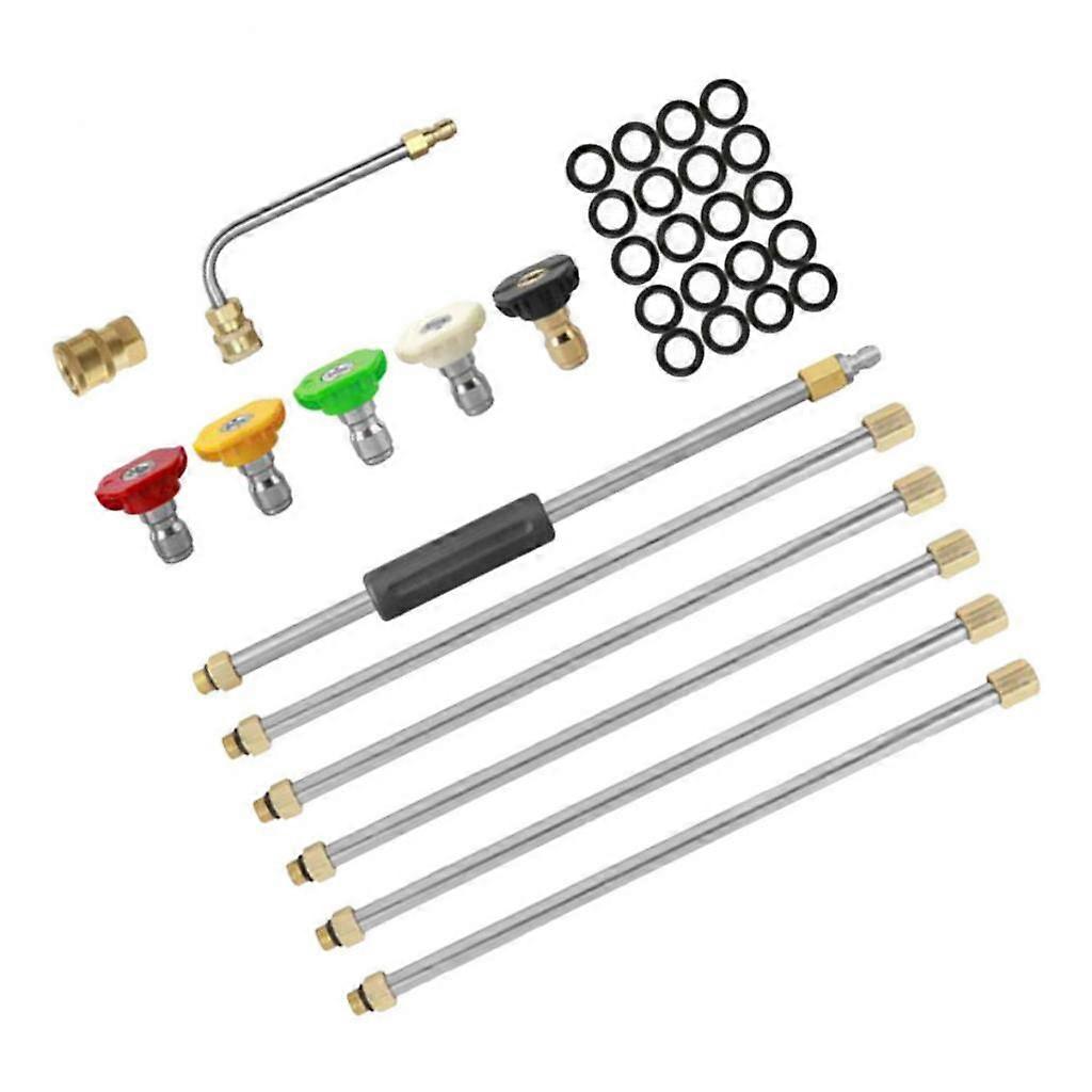 1/4'' Pressure Washer Extension Wand Replacement Lance Spray Nozzle Tips
