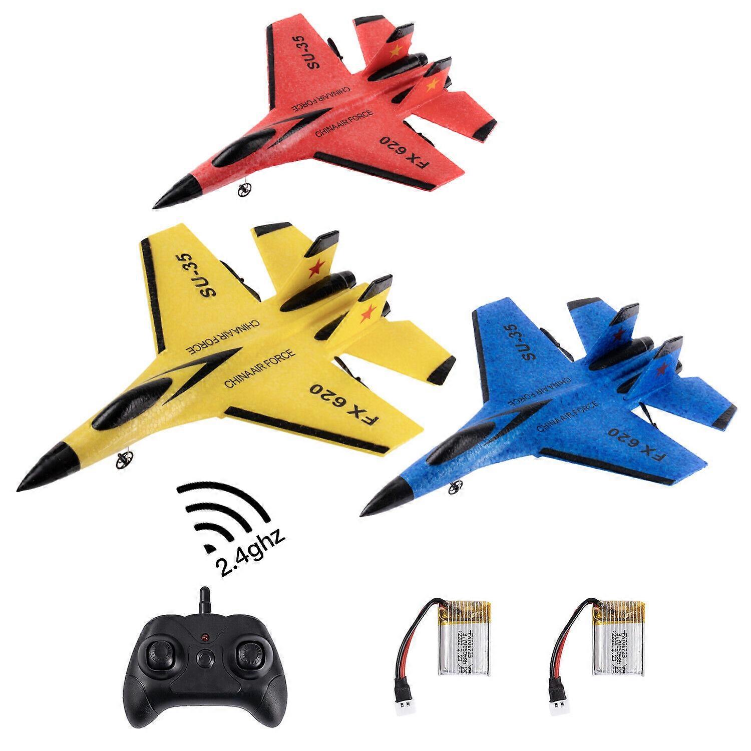 Rc Plane, 2ch Remote Control Airplane, Hobby Rc Glider, Ready & Easy To Fly For Beginners, Rc Aircraft Jet With Luminous Strip