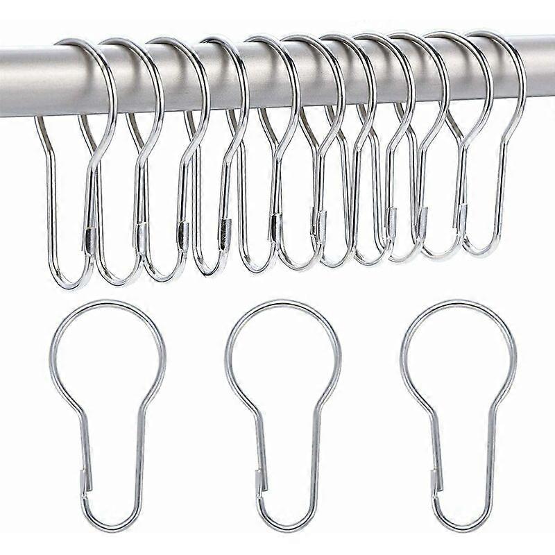 40 Pack Shower Curtain Rings Hanging Hooks for Sorting and Organization