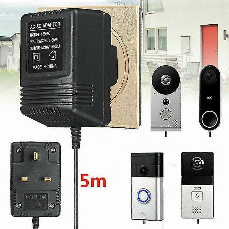 Voor Video Ring deurbel transformator 5m voeding opladen adapter oplader
