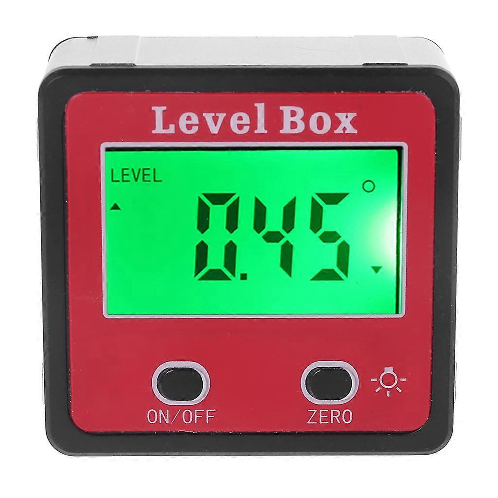 Digital Inclinometer Spirit Level Protractor Angle Gauge Meter Bevel Level Box
