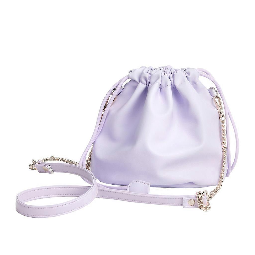 PU Leather Camera Bag with Adjustable Strap, Large Capacity Drawstring Storage Pouch Portable Organizers Case Container