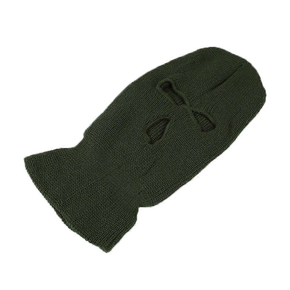 Full Face Cover Three 3 Hole Balaclava Knit Hat Army Tactical CS Winter Ski Cycling Beanie Hat Scarf Warm Face Masks