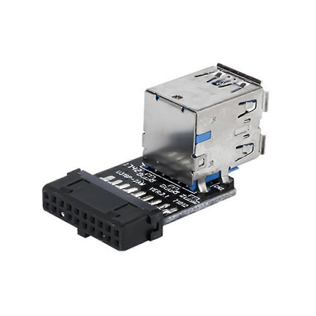 19pin/20pin Header To Double Usb3.0/3.1 Adapter Converter Desktop Board