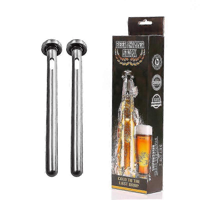 Stainless Steel Beer Chiller Stick 2pcs Set