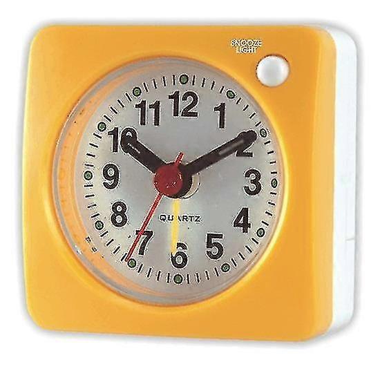 Travel Analog Alarm Clock, Ultra-compact Clock With Snooze And Light Function, Ultra-quiet Non-tick
