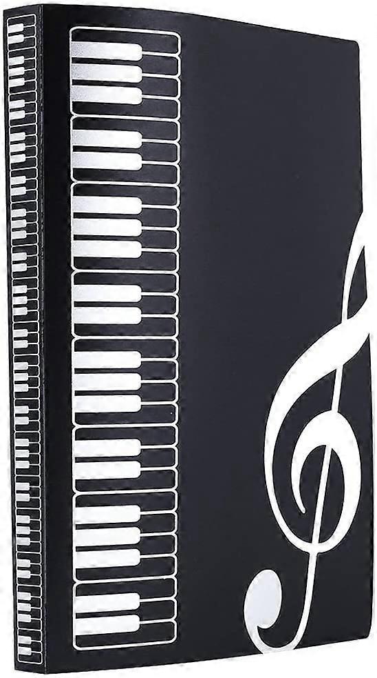 Folder for sheet music file paper documents (black)
