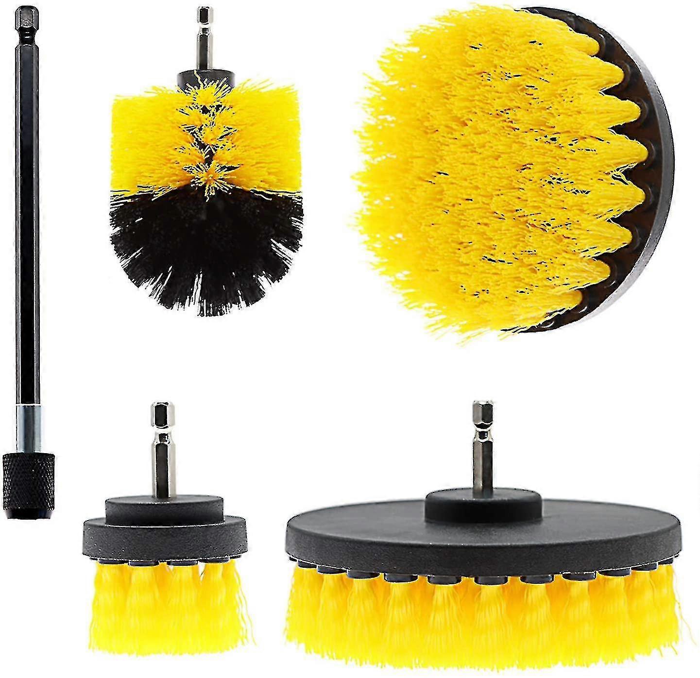 4 Piece Power Scrubber Drill Brush Attachment Set For Cleaning,drilling Brushes