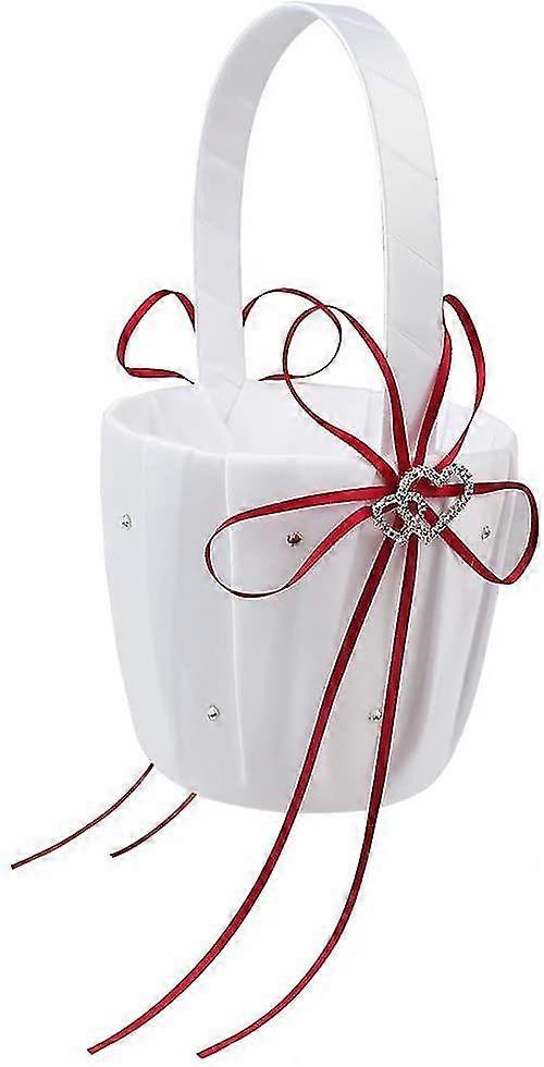 2024 Wicker Rattan Flower Basket - Wedding Flower Girl Basket with Handle, Hand Woven