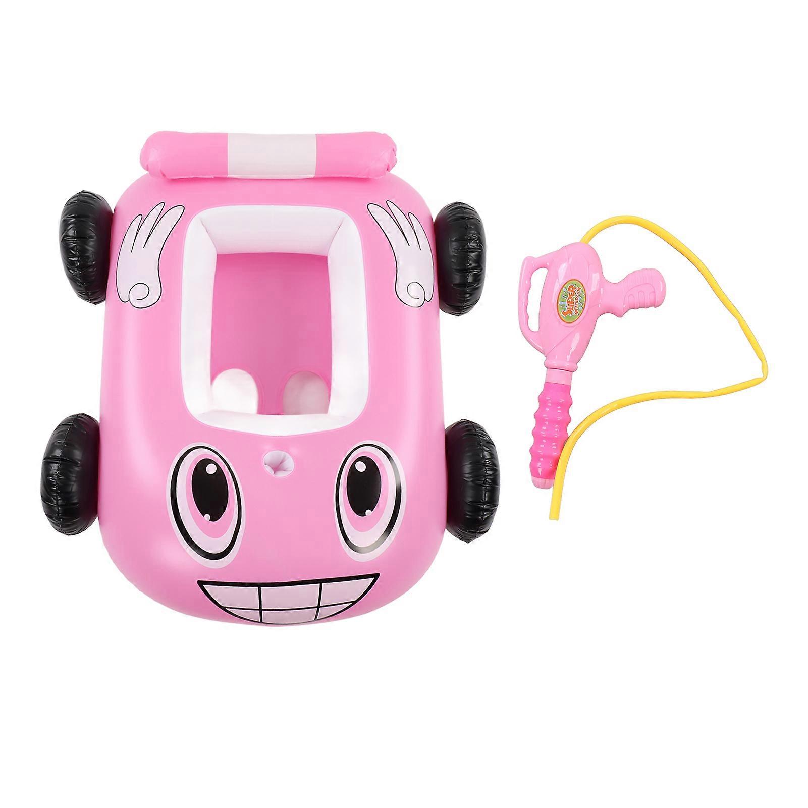 Zomer opblaasbare brandboot auto vormige baby's zwemmen float boot zwembad float voor kinderen