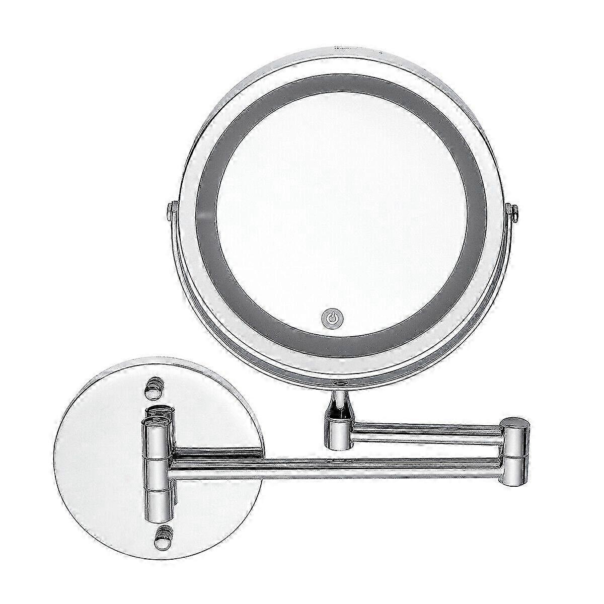 Led 10X Magnifying Makeup Shaving Vanity Mirror Bathroom Wall Mount 360