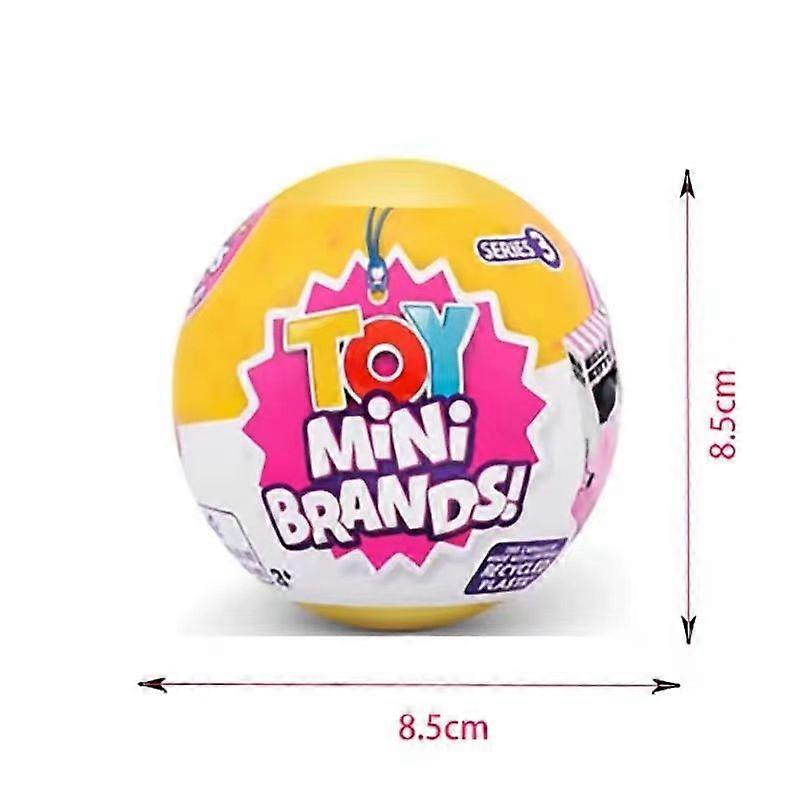 5 Surprise Mini Brands Zuru Mini Brands Toys Toy Miniature Toys Mystery Blind Box Series 3 Kittyball Miniature Mini Dolls Toy