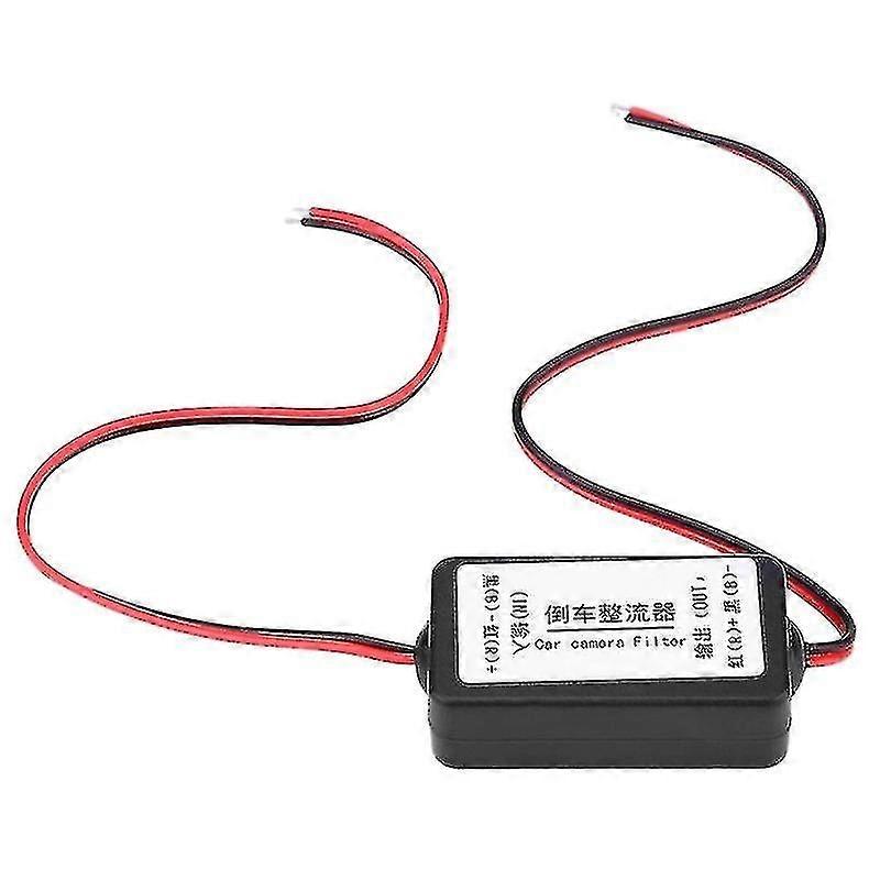 12v Car Rear View Camera Rectifier Relay Capacitor Filter Connector For Rear View Lens Anti-interfe