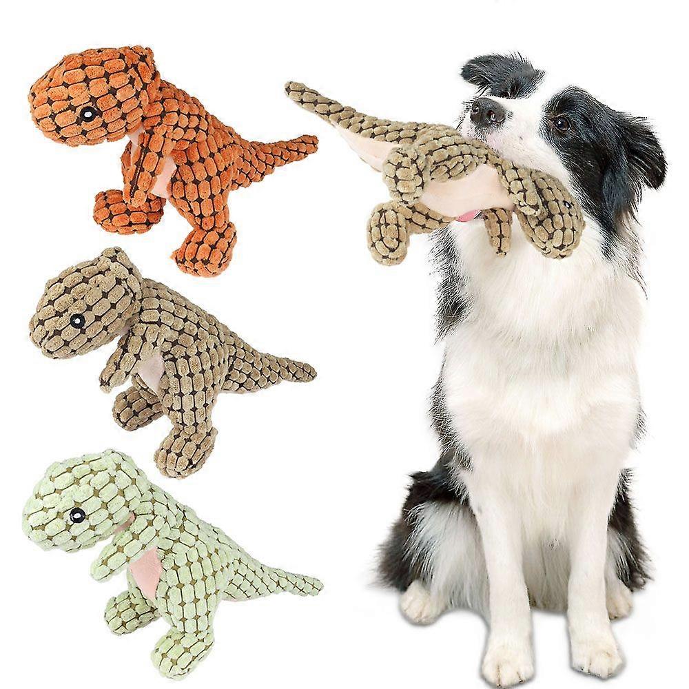 1Pc Dinosaur Dog Toy Plush Interactive Cats Chew Toys Stuffing Filling Pet Supplies