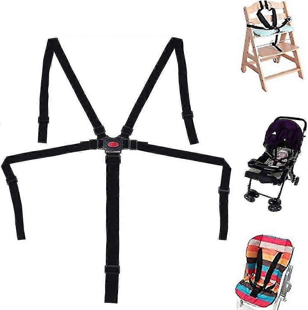 أحزمة كرسي مرتفع ، تسخير طفل 5 نقاط ، استبدال آمن للحزام