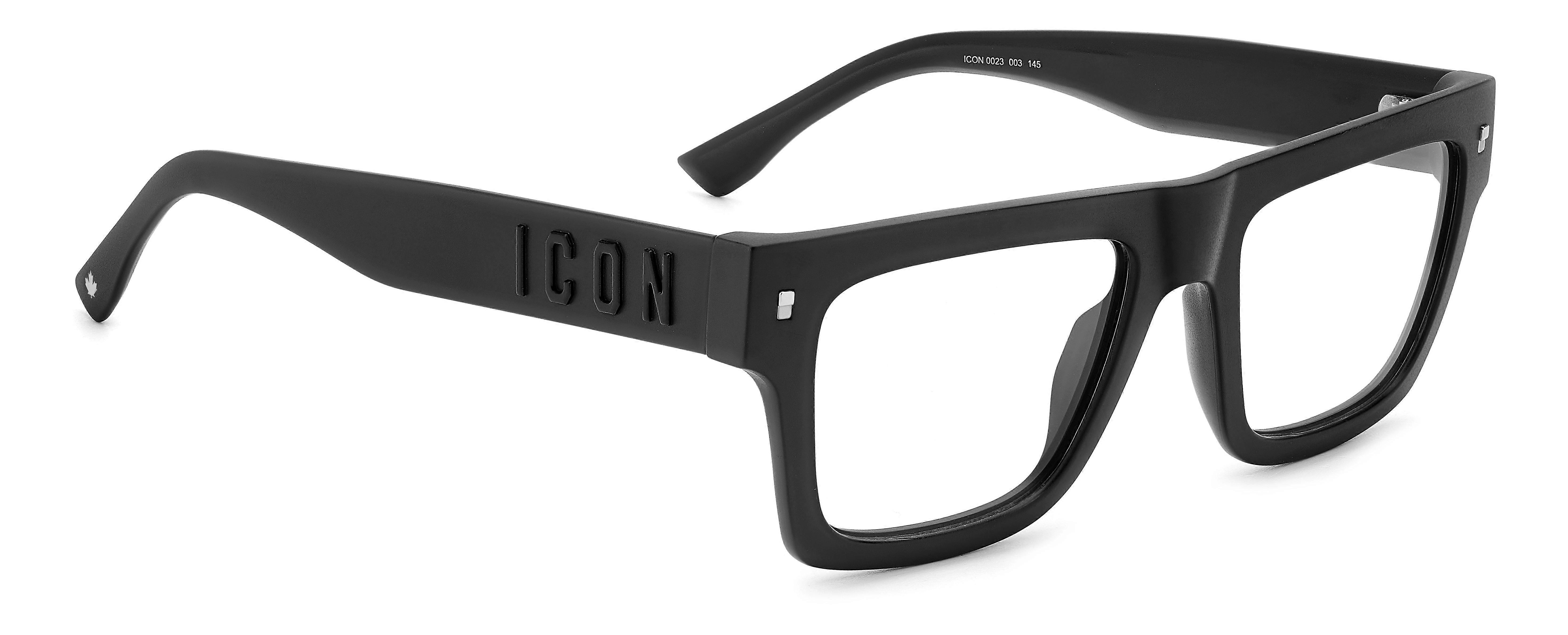 Eyewear Frames DSQUARED2 ICON 0023 003 MATTE BLACK 53/19/145 MAN