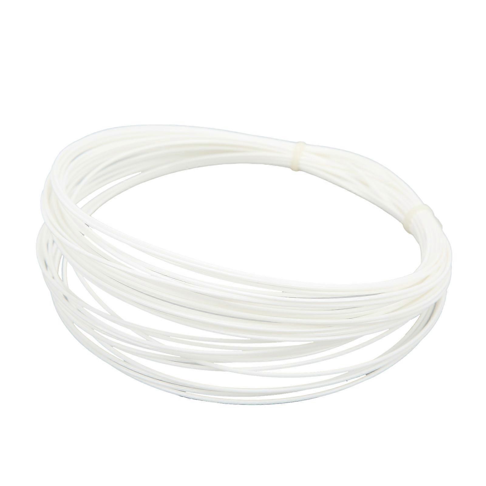 Cordage de tennis hexagonal professionnel résistant à l'usure, 12 m/39,4 pi, blanc