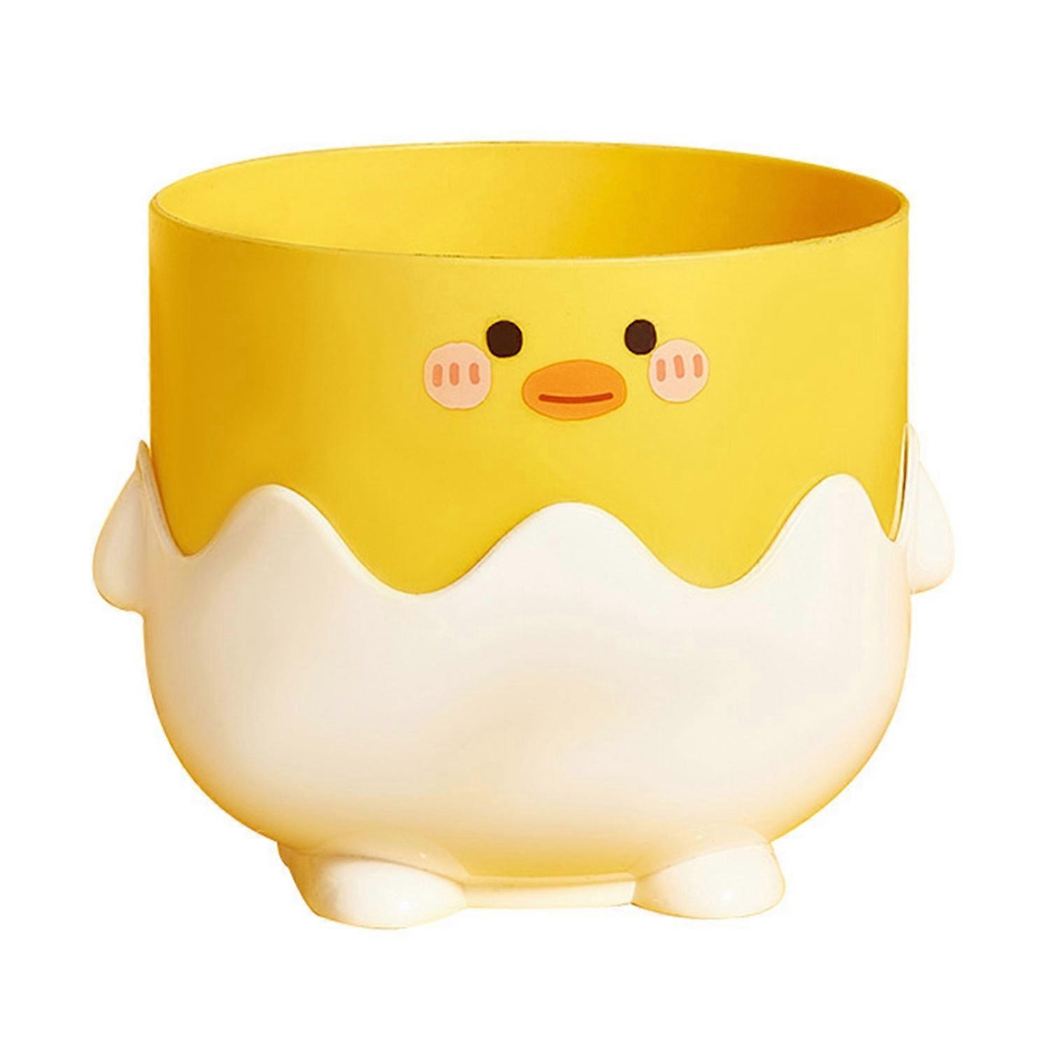 Pencil Holder Creative Shape Large Capacity Multi-compartments Smooth Edge Non-Slip Base Decorative