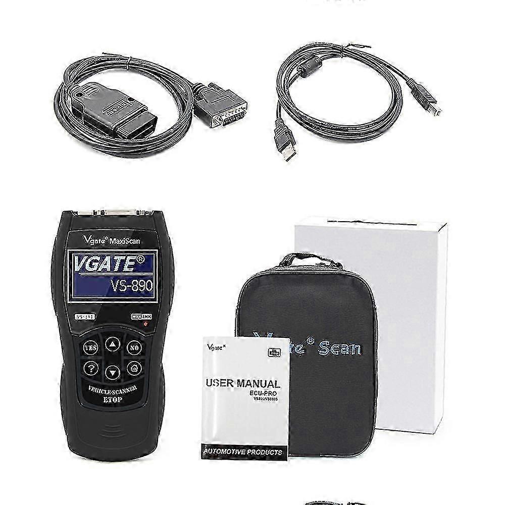 Obd2 Scanner Car Fault Code Reader Universal Vgate Maxiscan Scan Tool Car Vs-890 Obd Ii Diagnostic S