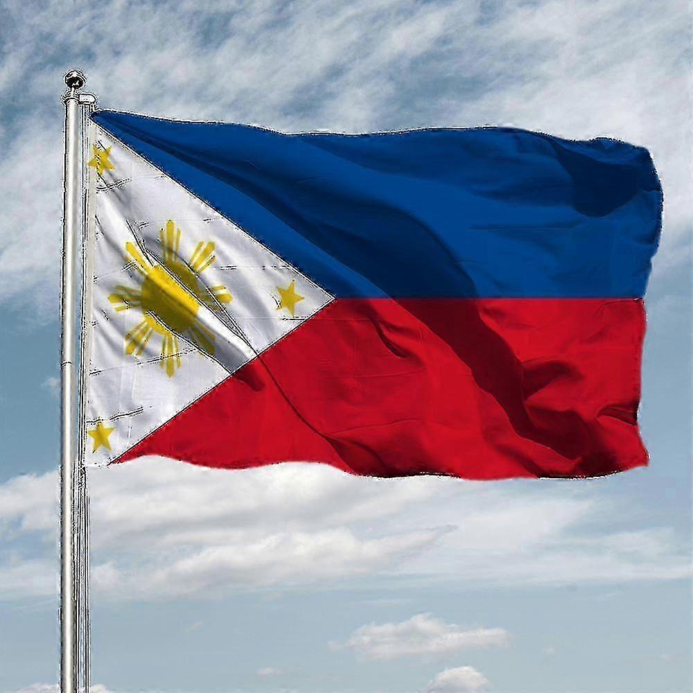 UV Fade-Resistant Polyester Philippine Flag (90X150cm) for Decor