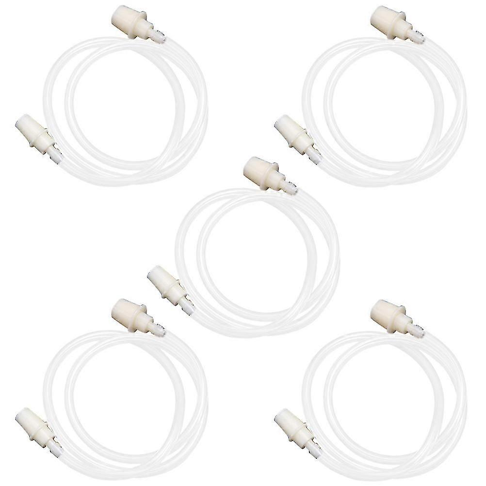 5Pcs Portable Cupping Machine Extension Pipes Universal Interface Pipes (White)