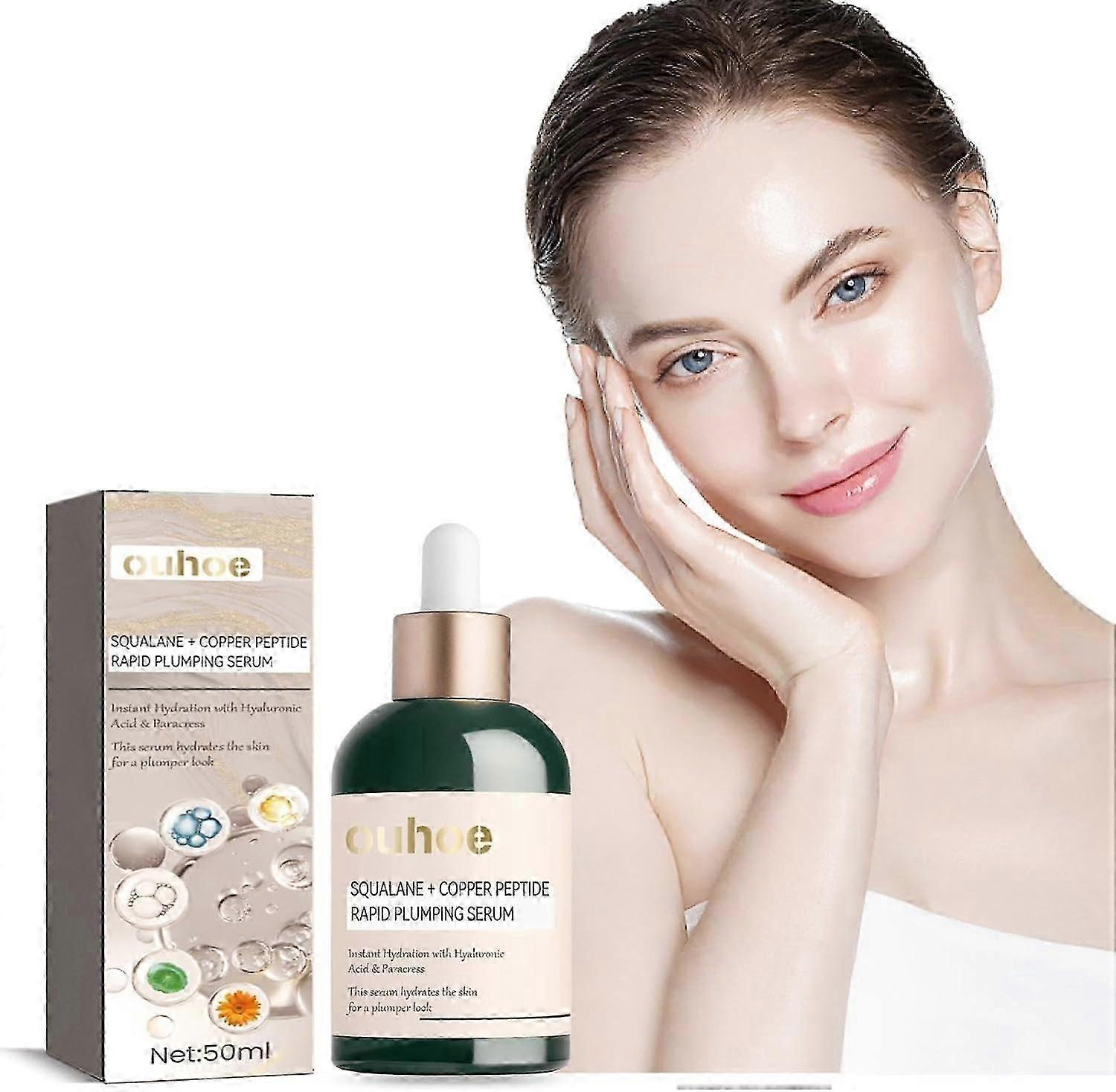 υψηλής ποιότητας Squalane Copper Peptide Rapid Plumping Serum, Hyaluronic Facial Moisturiser, Anti-wrinkle Serum, Powerful Moisturising Facial Cream