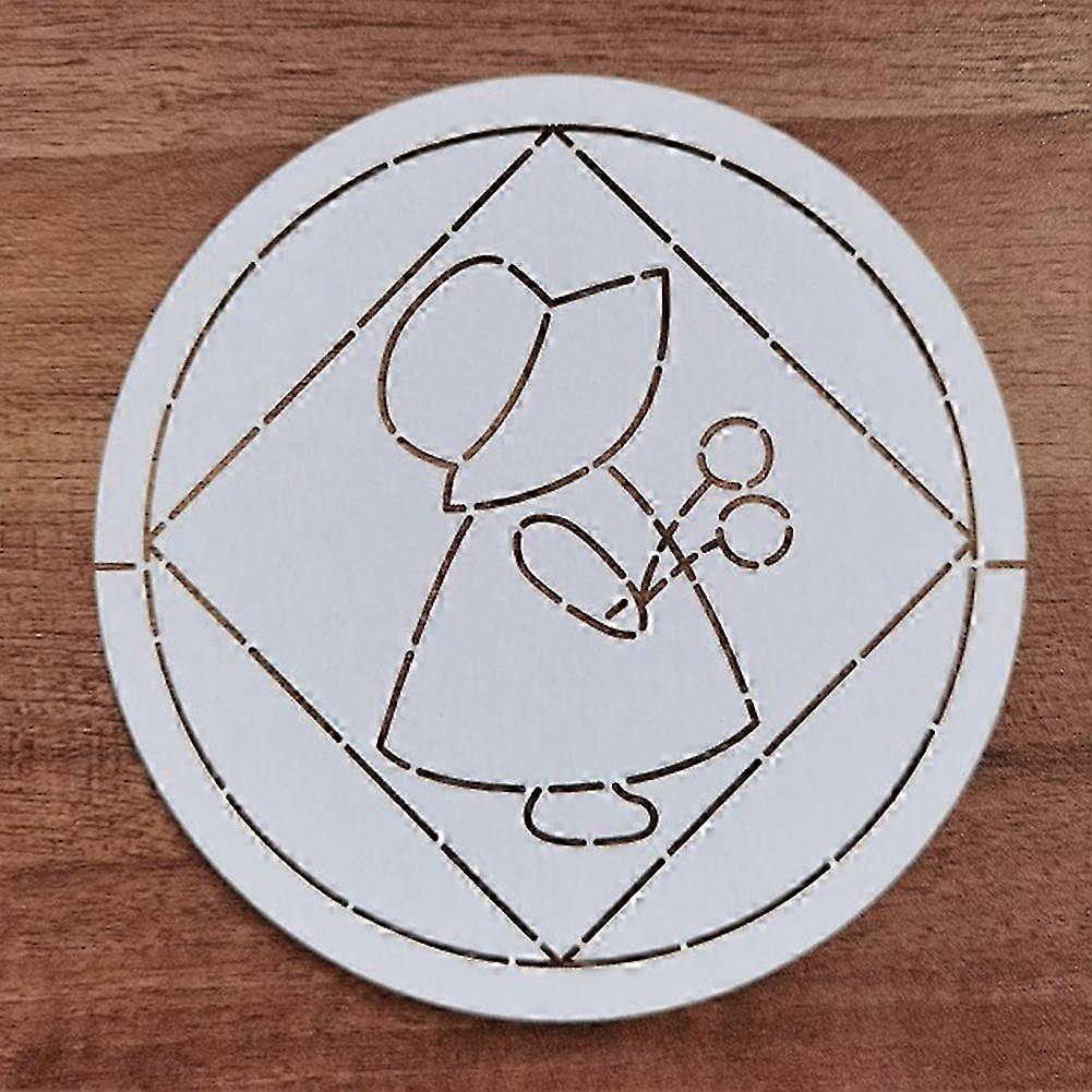 Premium Quilting Template Stencils Drawing Template for Round Fabric Bag for Embroidery Patchworks Sewing Craft