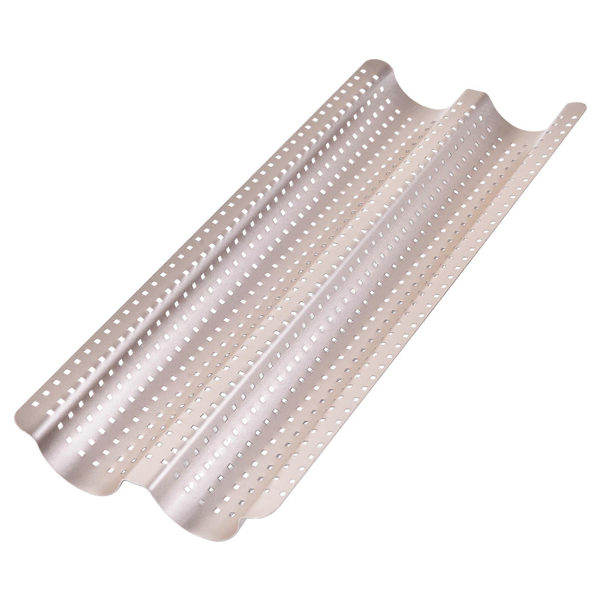 Non-Stick Ultra-Ventilate Baguette Pan for Oven Baking French Bread Making 14.75" x 9.45"