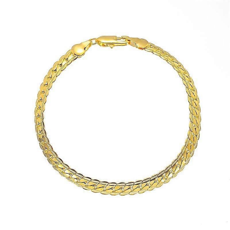 New exquisite embossed chain men's bracelet simple temperament twist chain selling jewelry.