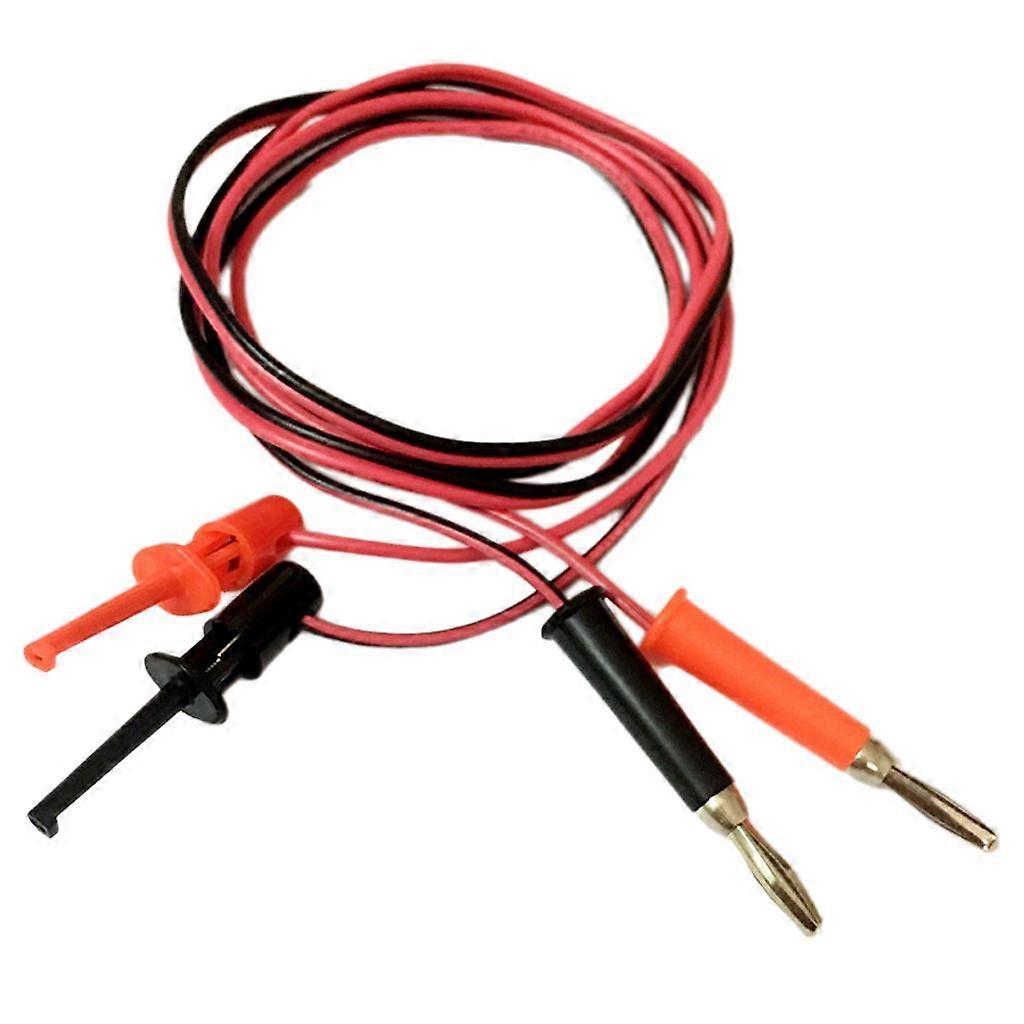 4mm Multimeter Banana Plug to Test Hook Wire Cable for Electrical Testing 1M