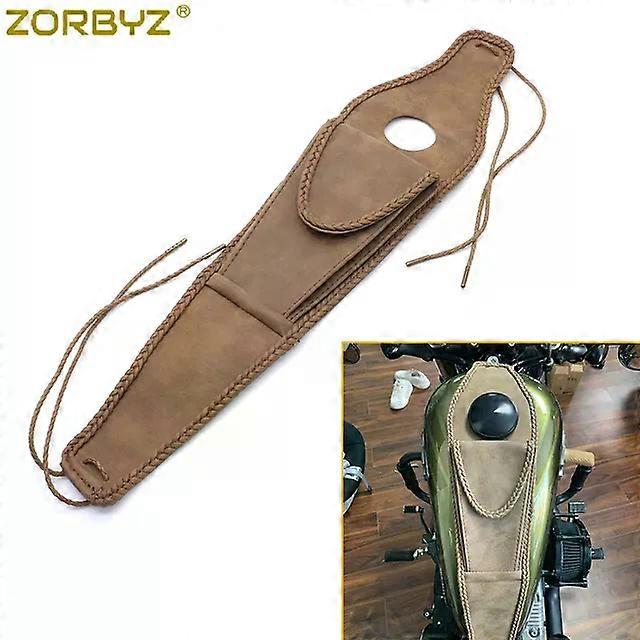 New Motorcycle Retro Synthetic Leather Tank Cap Cover Panel Bag compatible for Sportster XL 883 1200