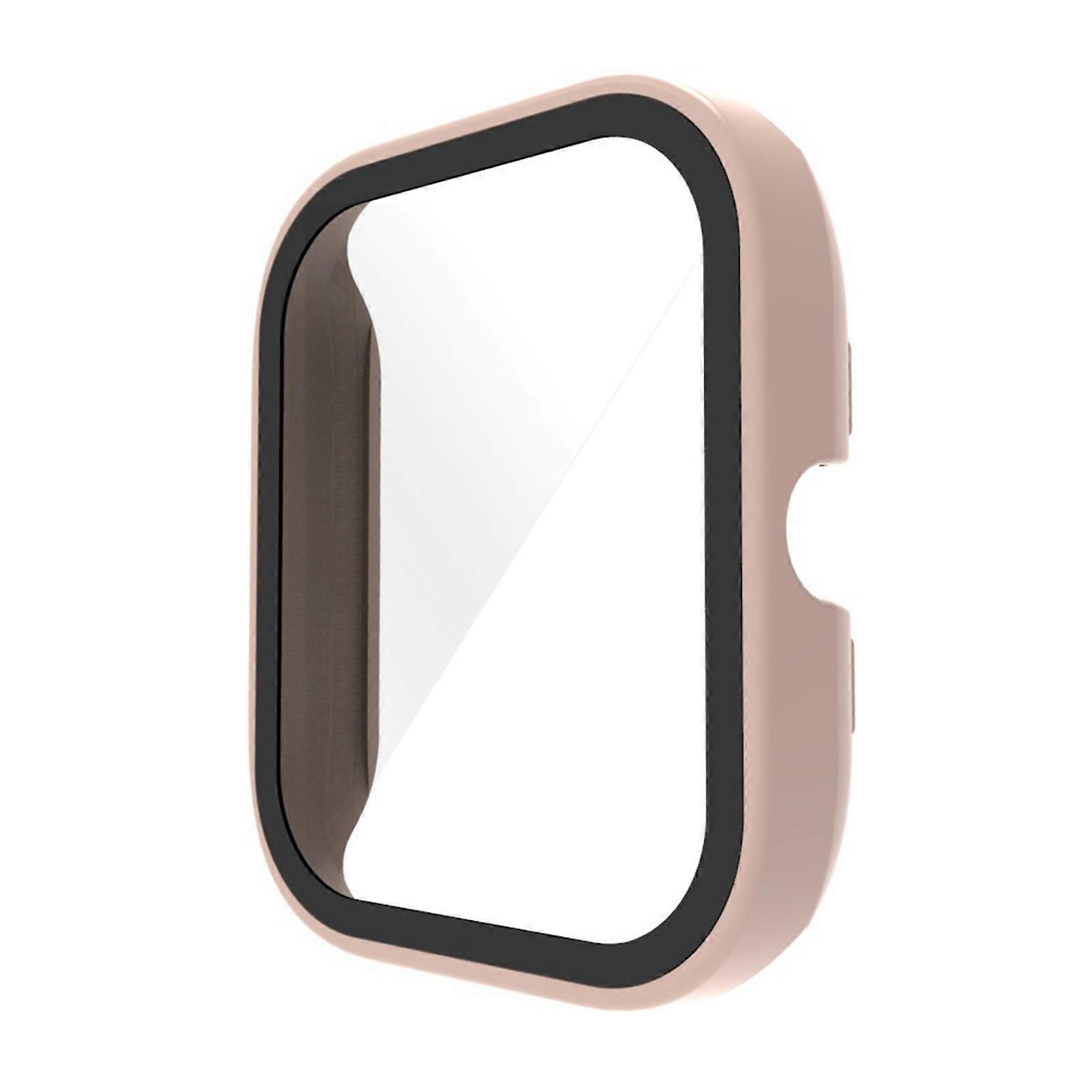 Smartwatch Frame Housing Tempered-Glass Film PC Hard Cover Suitable for GST-Lite Screen BumperShell Protector-Shockproof  Pink