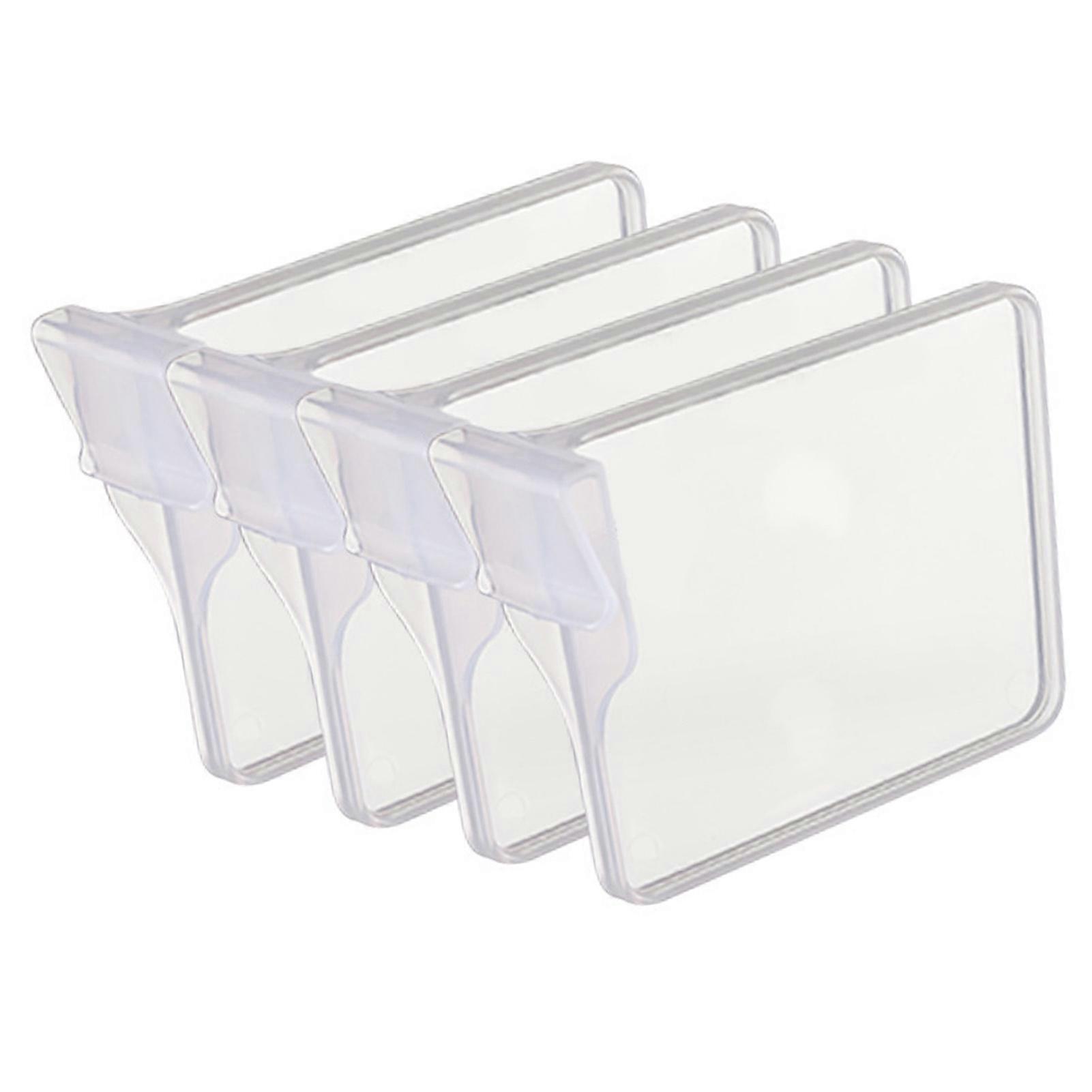 4Pcs Retractable Refrigerator Divider Clips PP 80g Adjustable Organizer