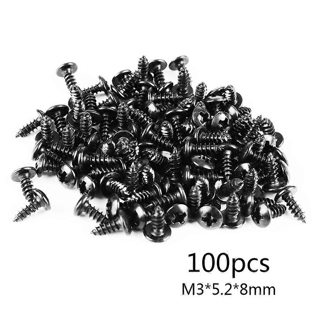 Sunk Head Self Tapping Arch Torx Screw Stainless Flat Cross Recessed Assortment Kit Pan Oval Head Cutting Screws Round  Black on Green