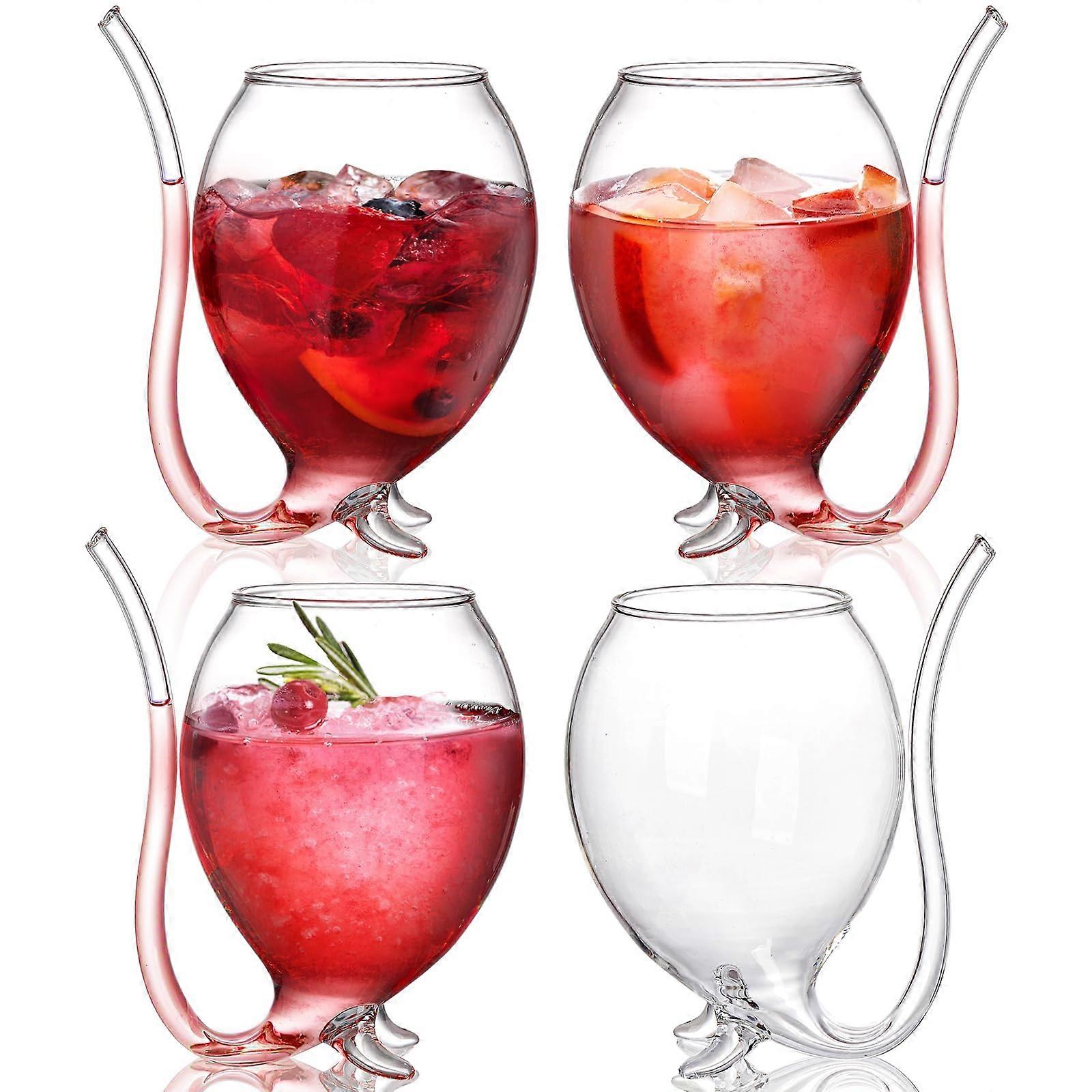 4 Pack Creative Fun Vampire Glass for Bar Halloween Party 14 oz