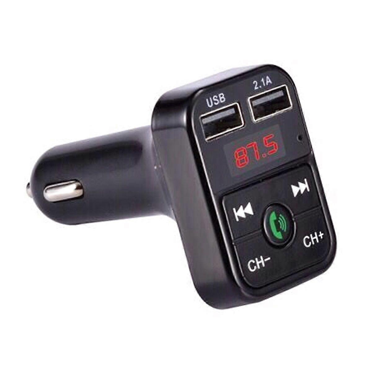 Bluetooth MP3 Player FM Transmitter Hands Free Wireless Radio Adapter[Black]