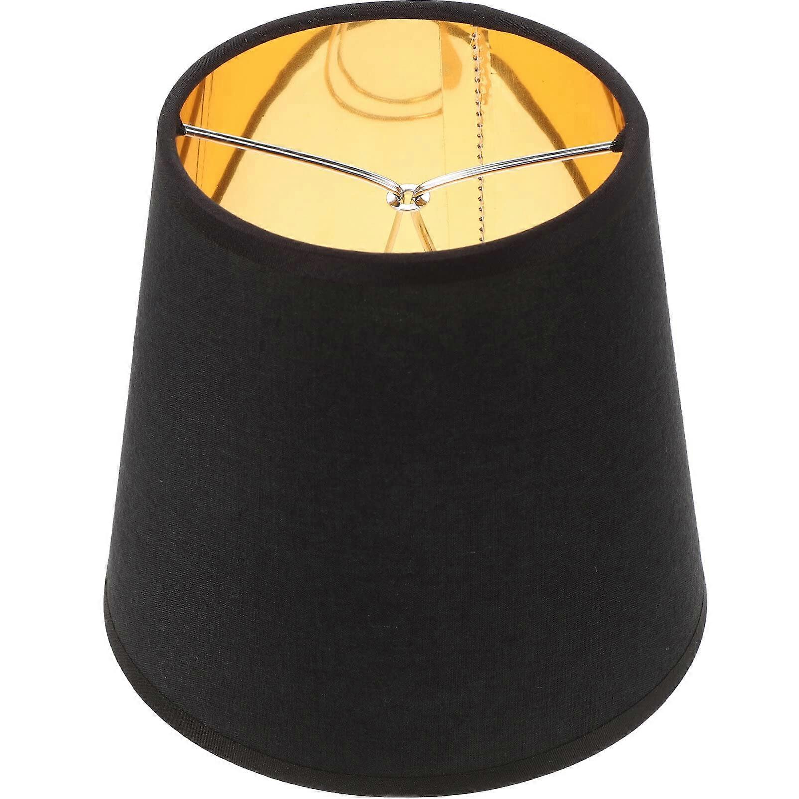 Replacement Lampshade Clip-On Small Barrel Shade Black For Table Lamp, Pendant Lamp, Wall Lamp And Floor Lamp