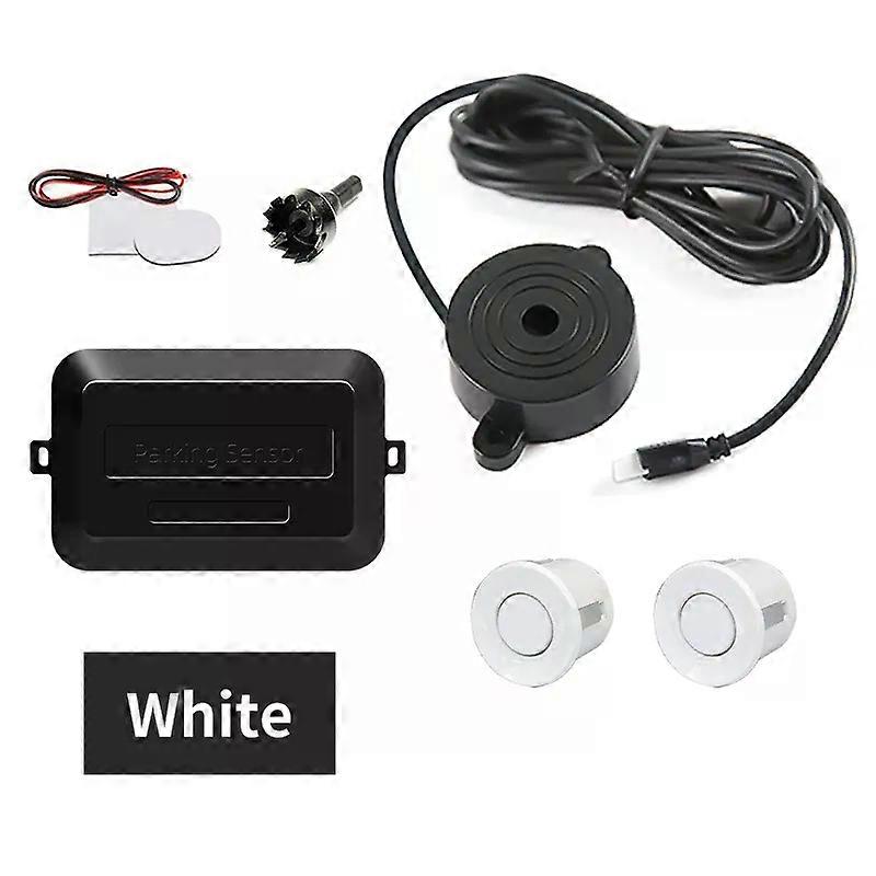 Hippcron Car Parking Sensor Kit 2 senzori 22mm LED Screen Reverse Radar Sound Alert System 8 culori