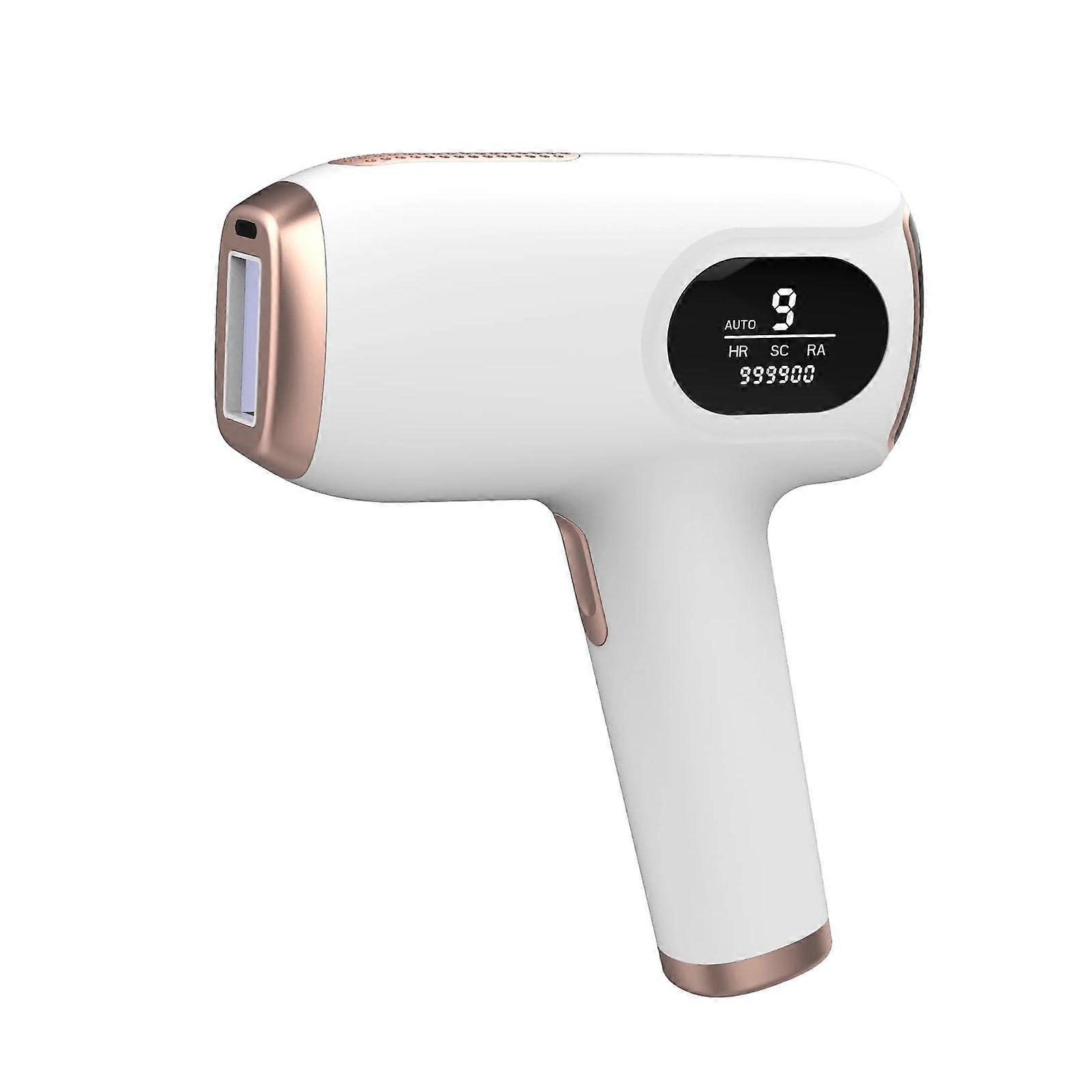 Hair removal device, 3-in-1 for home use, 9 energy levels, 999,900 flashes, for whole body - white