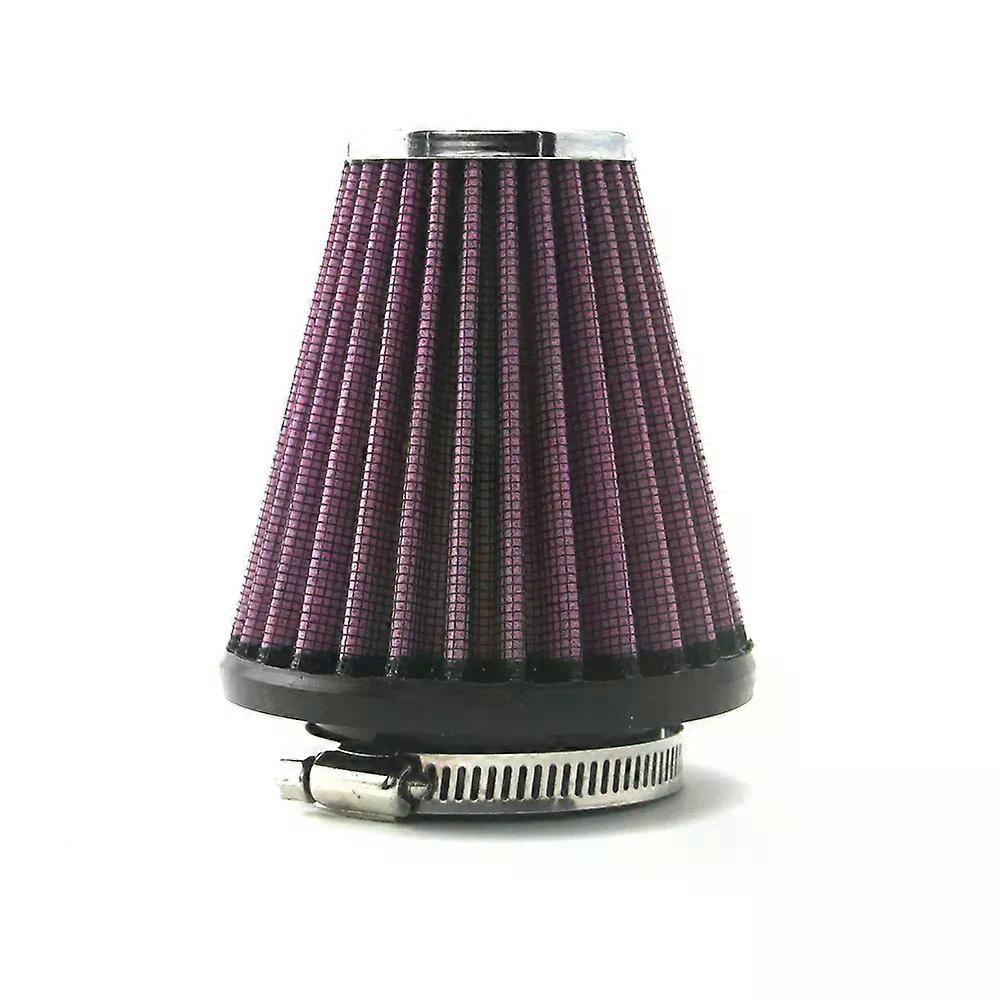 51mm Pink Motorcycle Air Intake Filter Universal for Motor Car Minibike Cold Air Intake High Flow Cone Filter