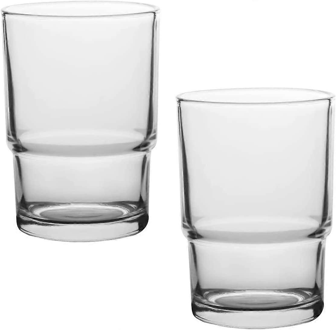 Tandborstkopp, 2 st. glasmugg, tandborstmugg, ersättning för väggmonterad tandborsthållare, munsköljkopp (transparent)