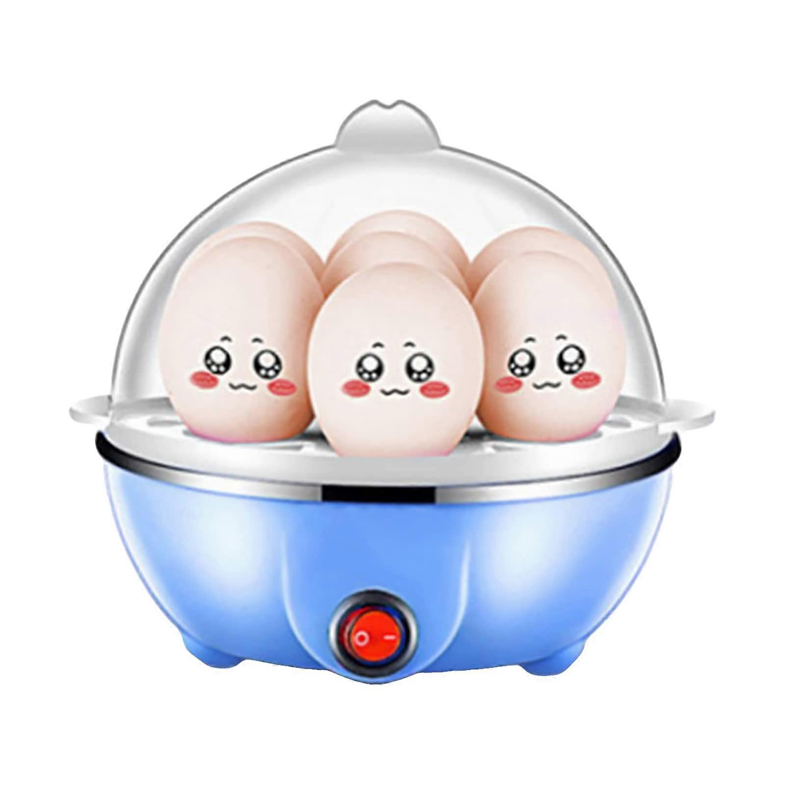 Egg Cooker 7 Egg Capacity Electric Hard Boiled Egg Maker with 40mL Measuring Cup and Vegetable Steamer