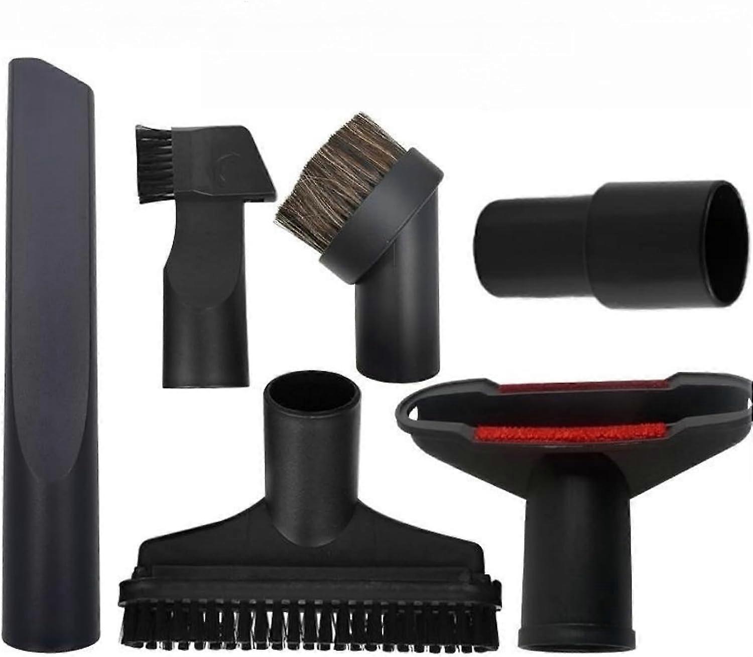 Vacuum attachments (6-Pack) Vacuum Cleaner Accessory Set, Sofa Suction Oval Suction PP Square Brush Nozzle Gap Tool