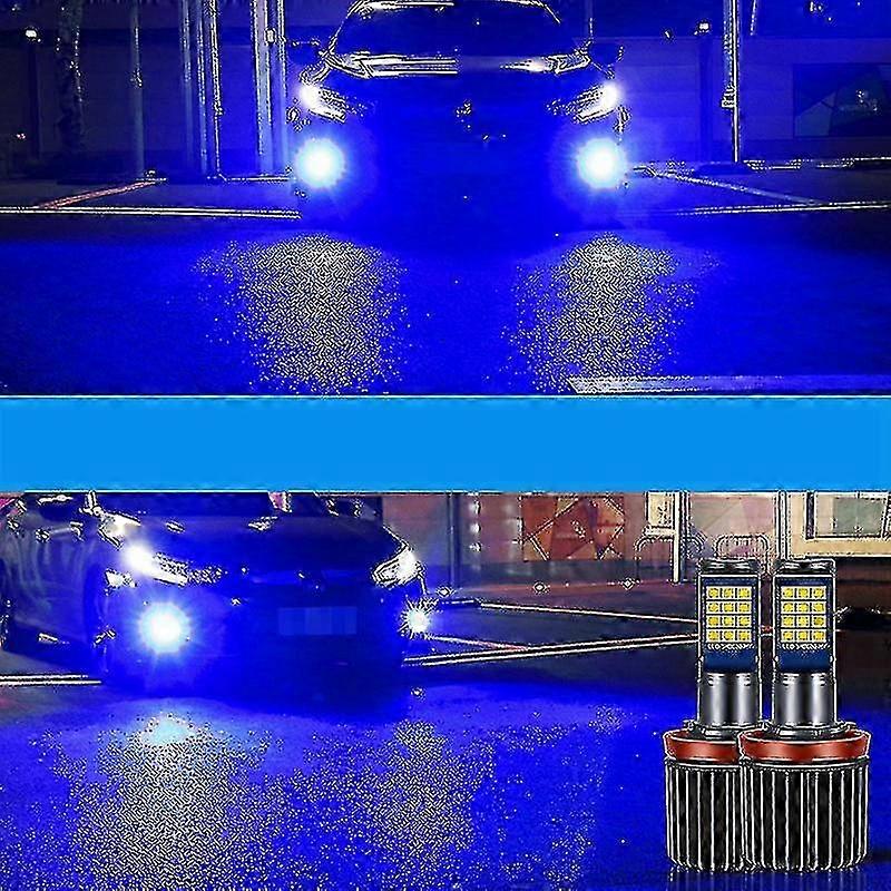 2 stuks Led lamp H8 H11 Auto Mistlamp H3 H27 880 881 9005 Hb3 9006 Hb4 Citroen Groene Auto Lamp 1200lm 12v Drl Rijden Running Lamp