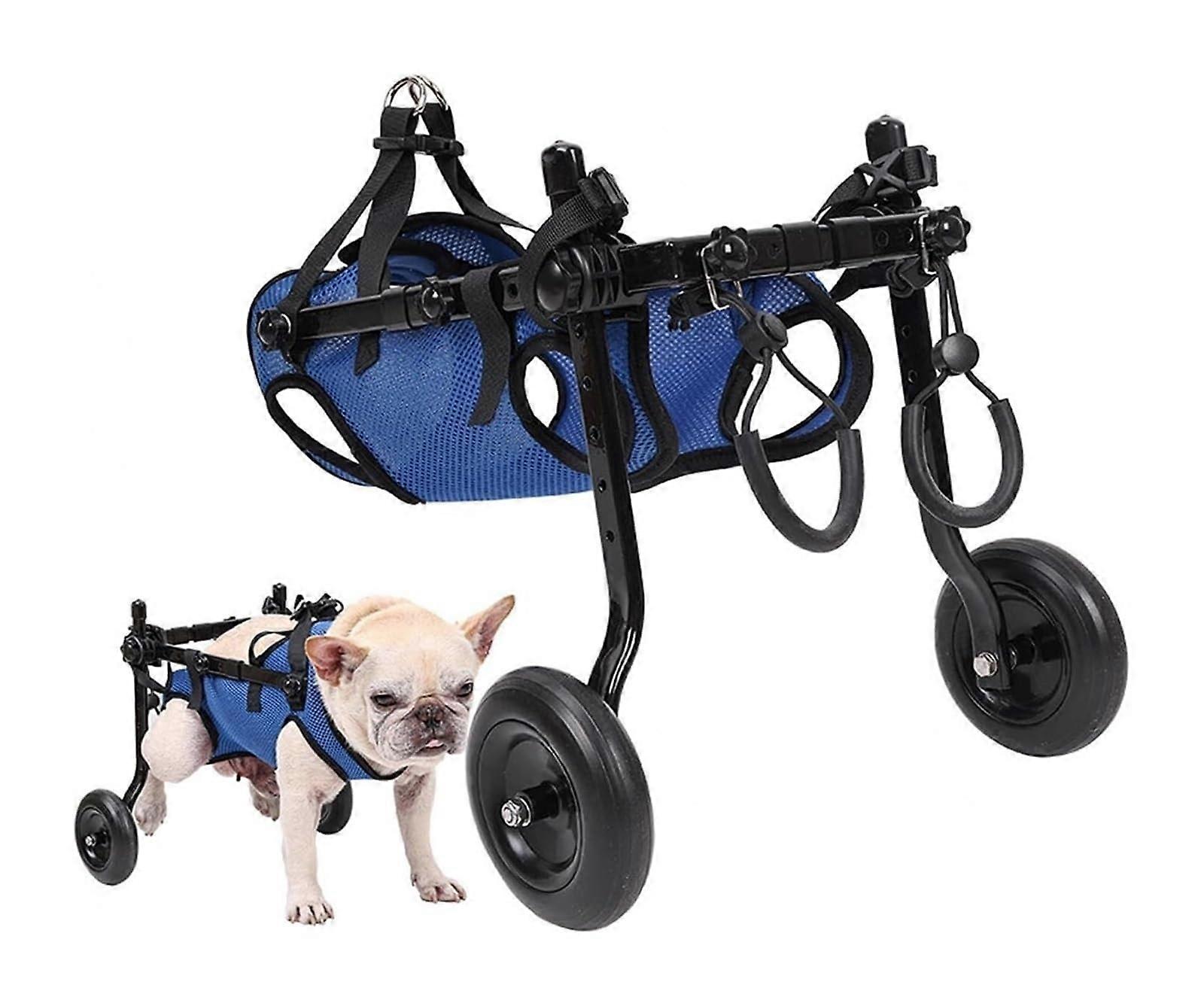 كرسي متحرك للحيوانات الأليفة للأرجل الخلفية ، كرسي متحرك للكلاب ، كرسي متحرك قابل للتعديل للكلاب للأرجل الخلفية