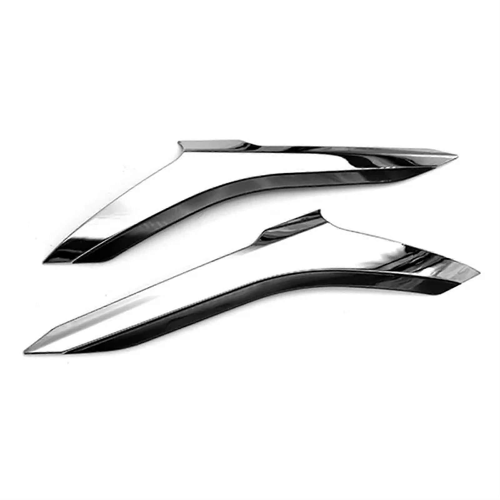 Car Headlight Eyebrows Trim, ABS Silver Styling Compatible with Toyota Alphard Vellfire 2016-2019 Models