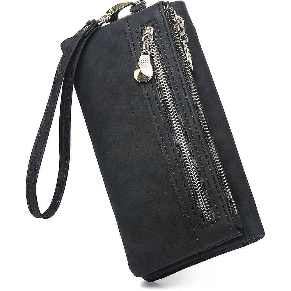 Women's wallet purse, soft fabric, multiple card slots