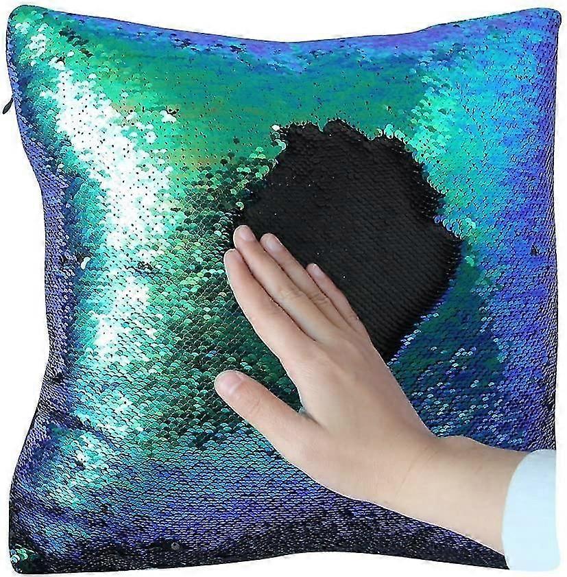 Reversible Sequin Case Rative Cover Changing Cush Throw Case 16 X 16,fancy And