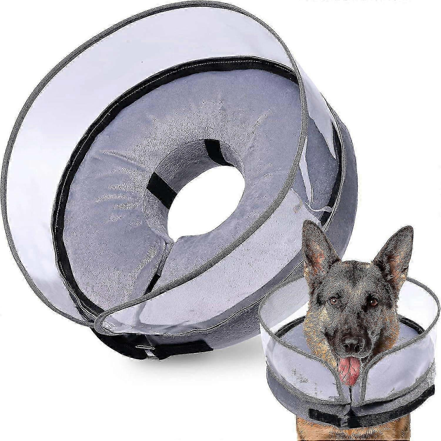 Dog Cone, Inflatable Dog Cone After Surgery For Small Medium Large Dogs, Soft Cones With Enhanced An