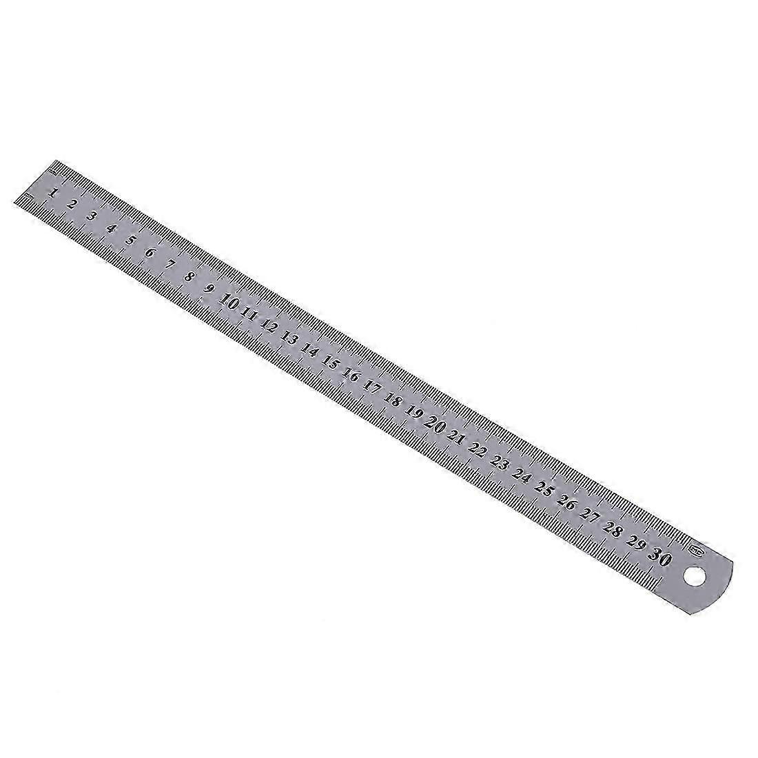 Stainless Steel Ruler Measure Metric Function 30cm 12Inch